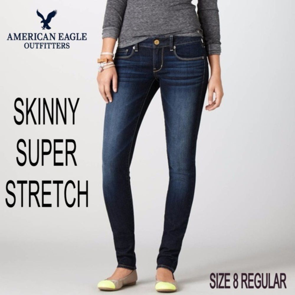 2/40 Sz 8R AE Super Stretch Skinny Jeans